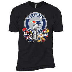 New England Patriots Super Bowl 2019 Mickey Minnie Mouse Donald Daisy Duck Football Nfl Men Short Sleeve T-Shirt