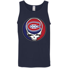 Montreal Canadiens Grateful Dead Steal Your Face Hockey Nhl Shirts Men Cotton Tank Men Cotton Tank - parenttees