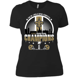 Nfl – New Orleans Saints 2019 Super Bowl Champions Football Women Cotton T-Shirt