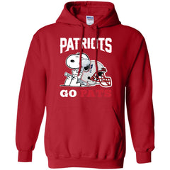 Go Pats - New England Patriots Super Bowl 2019 Snoopy Football Nfl Pullover Hoodie Sweatshirt Pullover Hoodie Sweatshirt - parenttees