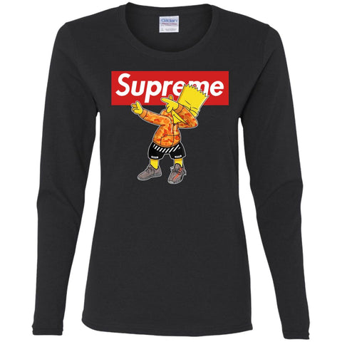 Supreme Dabbing T-shirt Women Long Sleeve Shirt Black / S Women Long Sleeve Shirt - parenttees