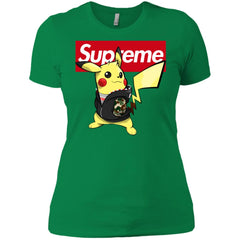 Supreme Pikachu T-shirt Women Cotton T-Shirt Women Cotton T-Shirt - parenttees