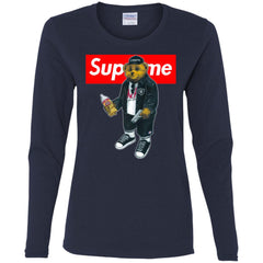 Supreme Bear Guns T-shirt Women Long Sleeve Shirt Women Long Sleeve Shirt - parenttees