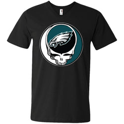 Philadelphia Eagles Grateful Dead Steal Your Face Football Nfl Shirts Men V-Neck T-Shirt