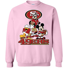 Mickey Mouse San Francisco 49ers American Football Nfl Sports Shirt Crewneck Pullover Sweatshirt Crewneck Pullover Sweatshirt - parenttees