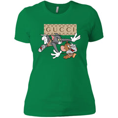 Gucci Tom And Jerry Cartoon T-shirt Women Cotton T-Shirt Women Cotton T-Shirt - parenttees