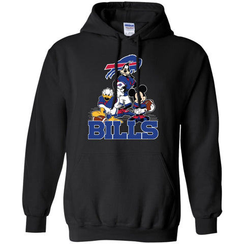 Mickey Mouse Buffalo Bills American Football Nfl Sports Shirt Pullover Hoodie Sweatshirt Black / S Pullover Hoodie Sweatshirt - parenttees