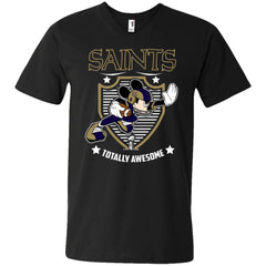 Nfl – New Orleans Saints Totally Awesome Mickey Mouse Super Bowl 2019 Football Men V-Neck T-Shirt Men V-Neck T-Shirt - parenttees