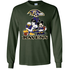 Mickey Mouse Baltimore Ravens American Football Nfl Sports Shirt Men Long Sleeve Shirt Men Long Sleeve Shirt - parenttees