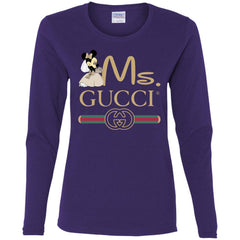 Ms Minnie Gucci Couple Disney Shirt Valentine's Day T-shirt Women Long Sleeve Shirt Women Long Sleeve Shirt - parenttees