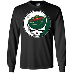 Minnesota Wild Grateful Dead Steal Your Face Hockey Nhl Shirts Men Long Sleeve Shirt