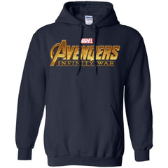 Marvel Avengers Infinity War Golden Logo Pullover Hoodie Sweatshirt Pullover Hoodie Sweatshirt - parenttees