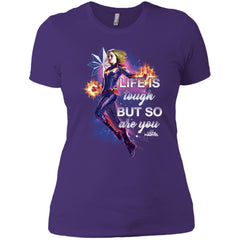 Captain Marvel Inspirational Quote Flight Women Cotton T-Shirt Women Cotton T-Shirt - parenttees