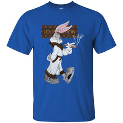 Louis Vuitton Rabbit Smoking Shirt Men Cotton T-Shirt Men Cotton T-Shirt - parenttees