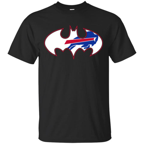 We Are The Buffalo Bills Batman Nfl Mashup Men Cotton T-Shirt Black / S Men Cotton T-Shirt - parenttees