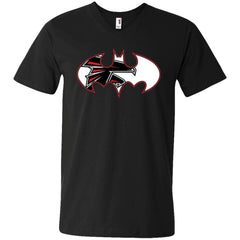 We Are The Atlanta Falcons Batman Nfl Mashup Men V-Neck T-Shirt Men V-Neck T-Shirt - parenttees