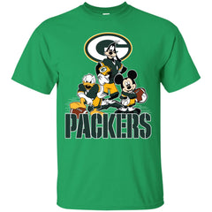 Mickey Mouse Green Bay Packer American Football Nfl Sports Shirt Men Cotton T-Shirt Men Cotton T-Shirt - parenttees