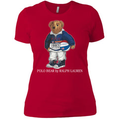 Ralph Lauren Polo Bear T-shirt Women Cotton T-Shirt Women Cotton T-Shirt - parenttees