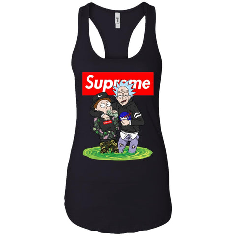 Supreme Rick And Morty T-shirt Women Tank Top Black / X-Small Women Tank Top - parenttees