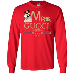 Gucci Couple Disney Minnie Valentine's Day T-shirt Men Long Sleeve Shirt Men Long Sleeve Shirt - parenttees