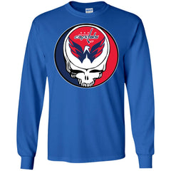 Washington Capitals Grateful Dead Steal Your Face Hockey Nhl Shirts Men Long Sleeve Shirt Men Long Sleeve Shirt - parenttees