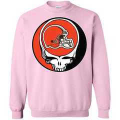 Cleveland Browns Grateful Dead Steal Your Face Football Nfl Shirts Crewneck Pullover Sweatshirt Crewneck Pullover Sweatshirt - parenttees
