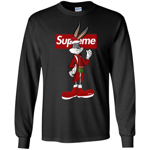 Supreme Rabbit Party T-shirt Men Long Sleeve Shirt Black / S Men Long Sleeve Shirt - parenttees