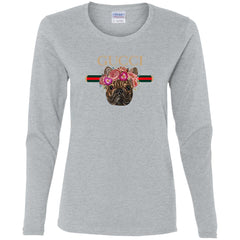 Gucci New Style Bull Dogs T-shirt Women Long Sleeve Shirt Women Long Sleeve Shirt - parenttees