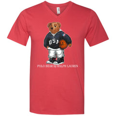 Polo Bear Ralph Lauren Shirt Men V-Neck T-Shirt Men V-Neck T-Shirt - parenttees