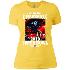 Nfl – Los Angeles Rams We Are The Champion 2019 Super Bowl Football Women Cotton T-Shirt Women Cotton T-Shirt - parenttees