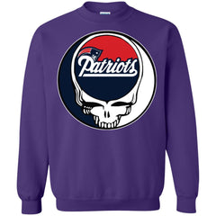 New England Patriots Grateful Dead Steal Your Face Football Nfl Shirts Crewneck Pullover Sweatshirt Crewneck Pullover Sweatshirt - parenttees