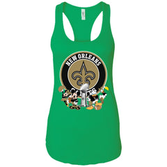 Nfl – New Orleans Saints Super Bowl 2019 Mickey Mouse Minnie Mouse Donald Duck Daisy Duck Football Women Tank Top Women Tank Top - parenttees