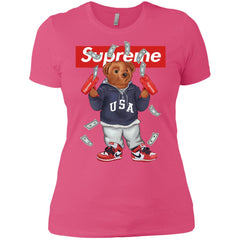 Supreme Bear Hot Trending T-shirt Women Cotton T-Shirt Women Cotton T-Shirt - parenttees