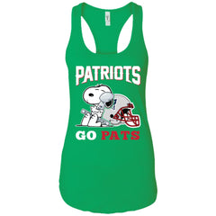 Go Pats - New England Patriots Super Bowl 2019 Snoopy Football Nfl Women Tank Top Women Tank Top - parenttees