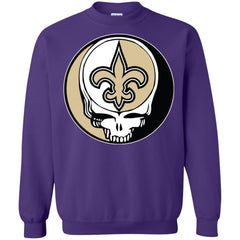 New Orleans Saints Grateful Dead Steal Your Face Football Nfl Shirts Crewneck Pullover Sweatshirt Crewneck Pullover Sweatshirt - parenttees