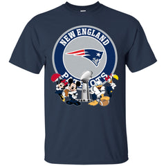 Nfl – New England Patriots Super Bowl 2019 Mickey Mouse Minnie Mouse Donald Duck Daisy Duck Football Men Cotton T-Shirt Men Cotton T-Shirt - parenttees