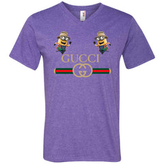 Gucci T-shirt Minion Funny Film T-shirt Men V-Neck T-Shirt Men V-Neck T-Shirt - parenttees