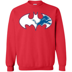 We Are The Detroit Lions Batman Nfl Mashup Crewneck Pullover Sweatshirt Crewneck Pullover Sweatshirt - parenttees