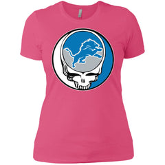 Detroit Lions Grateful Dead Steal Your Face Football Nfl Shirts Women Cotton T-Shirt Women Cotton T-Shirt - parenttees