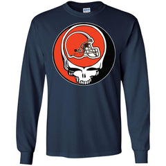 Cleveland Browns Grateful Dead Steal Your Face Football Nfl Shirts Men Long Sleeve Shirt Men Long Sleeve Shirt - parenttees