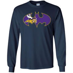 We Are The Minnesota Vikings Batman Nfl Mashup Men Long Sleeve Shirt Men Long Sleeve Shirt - parenttees