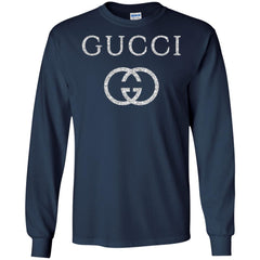 Vintage Gucci Logo Inspired Men Long Sleeve Shirt Men Long Sleeve Shirt - parenttees