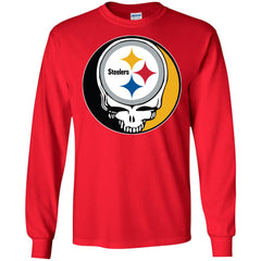 Pittsburgh Steelers Grateful Dead Steal Your Face Football Nfl Shirts Men Long Sleeve Shirt Men Long Sleeve Shirt - parenttees