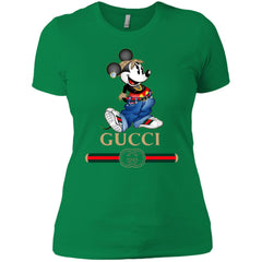 Gucci T-shirt Mouse Mickey Cartoon T-shirt Women Cotton T-Shirt Women Cotton T-Shirt - parenttees