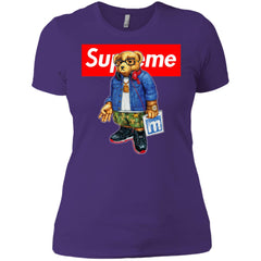 Supreme Bear Style Music T-shirt Women Cotton T-Shirt Women Cotton T-Shirt - parenttees