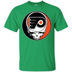 Philadelphia Flyers Grateful Dead Steal Your Face Hockey Nhl Shirts Men Cotton T-Shirt Men Cotton T-Shirt - parenttees