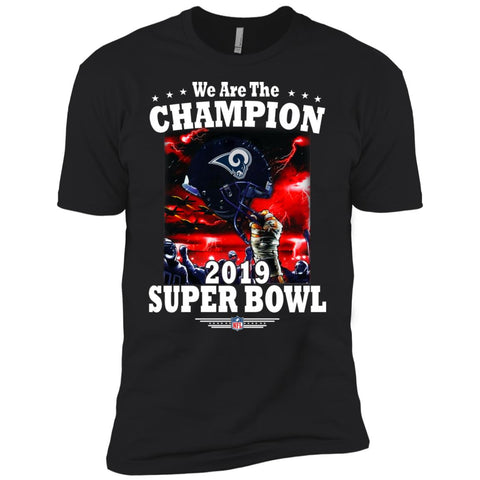 Nfl – Los Angeles Rams We Are The Champion 2019 Super Bowl Football Men Short Sleeve T-Shirt Black / X-Small Men Short Sleeve T-Shirt - parenttees