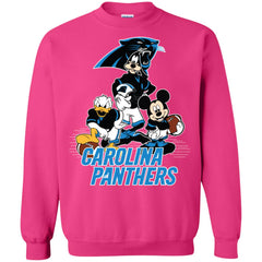 Mickey Mouse Carolina Panthers American Football Nfl Sports Shirt Crewneck Pullover Sweatshirt Crewneck Pullover Sweatshirt - parenttees