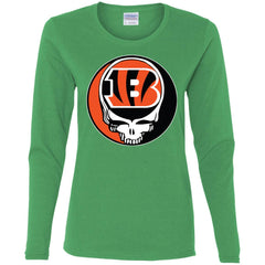 Cincinnati Bengals Grateful Dead Steal Your Face Football Nfl Shirts Women Long Sleeve Shirt Women Long Sleeve Shirt - parenttees