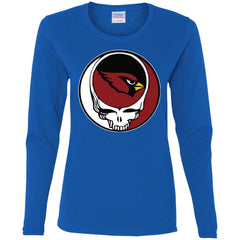 Arizona Cardinals Grateful Dead Steal Your Face Football Nfl Shirts Women Long Sleeve Shirt Women Long Sleeve Shirt - parenttees